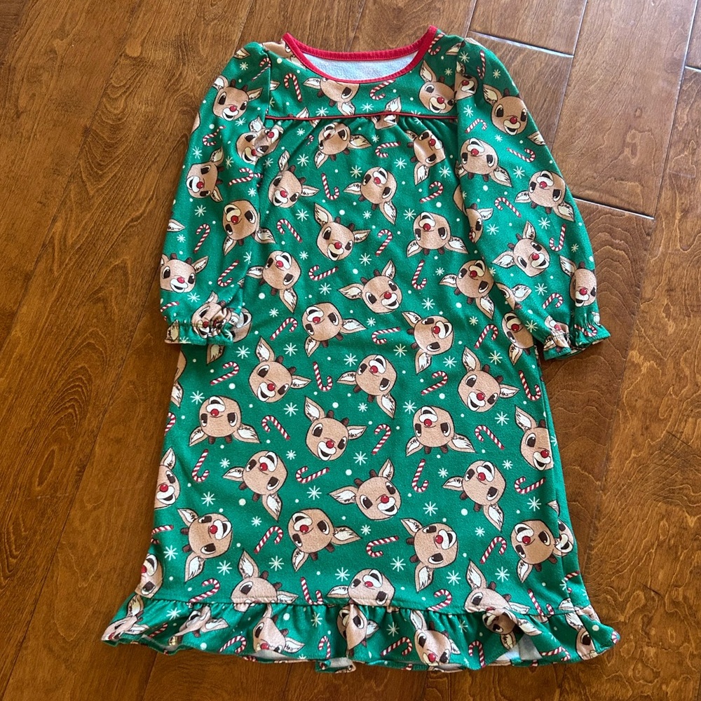 Size 4 Rudolph the Red nose Reindeer Night Gown